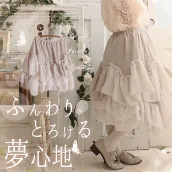 Harajuku Spring Mori Girl Pleated Skirt Women Clothing Cute Soft Multilayer Patchwork Lace Layer Lovely Princess Skirts A013
Harajuku Spring Mori Girl Pleated Skirt Women Clothing Cute Soft Multilayer Patchwork Lace Layer Lovely Princess Skirts A013
