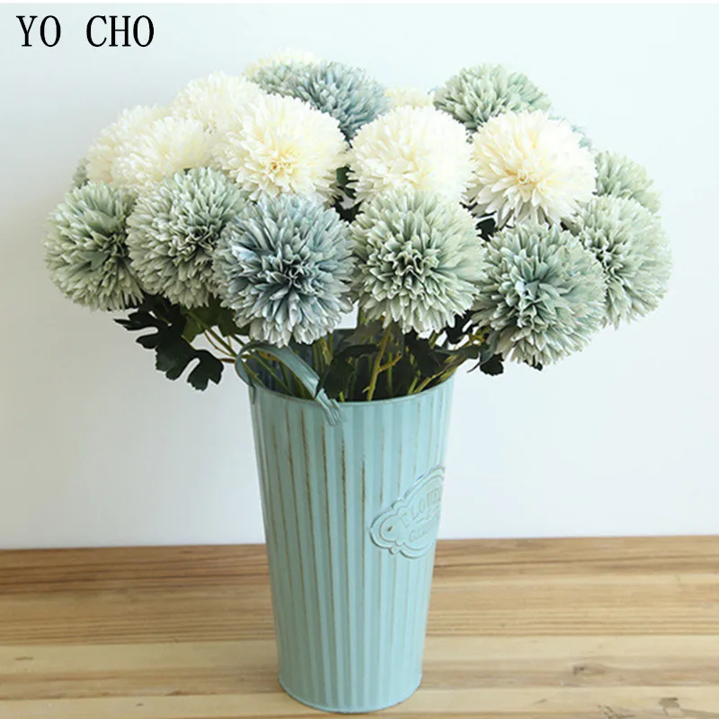 YO CHO 2pcs Real Touch Artificial Flowers Silk Fake Flower Pompom Dandelion Hydrangea Bouquet Wedding Home Decor Festival Gift
YO CHO 2pcs Real Touch Artificial Flowers Silk Fake Flower Pompom Dandelion Hydrangea Bouquet Wedding Home Decor Festival Gift