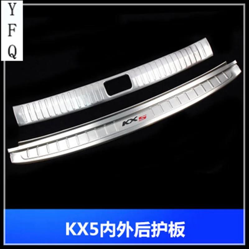 304 stainless steel Built-in + external Rear bumper Protector Sill fit for 2016 2017 KIA new Sportage KX5 Auto parts
304 stainless steel Built-in + external Rear bumper Protector Sill fit for 2016 2017 KIA new Sportage KX5 Auto parts