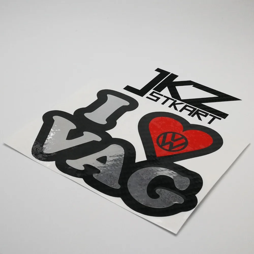 JKZ STKART Vinyl Die Cut Stickers Decals I Love VAG DUB 13 x11 cm Multi-layer Car Motor Bike Truck Helmet Stickers
JKZ STKART Vinyl Die Cut Stickers Decals I Love VAG DUB 13 x11 cm Multi-layer Car Motor Bike Truck Helmet Stickers