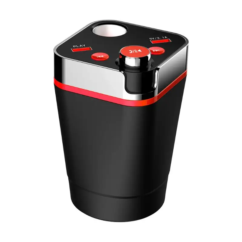VODOOL Car Charger Cup Bluetooth 3.0 FM Transmitter Cigarette Lighter Cup Holder Sockets Power Adapter with Dual USB Ports
VODOOL Car Charger Cup Bluetooth 3.0 FM Transmitter Cigarette Lighter Cup Holder Sockets Power Adapter with Dual USB Ports