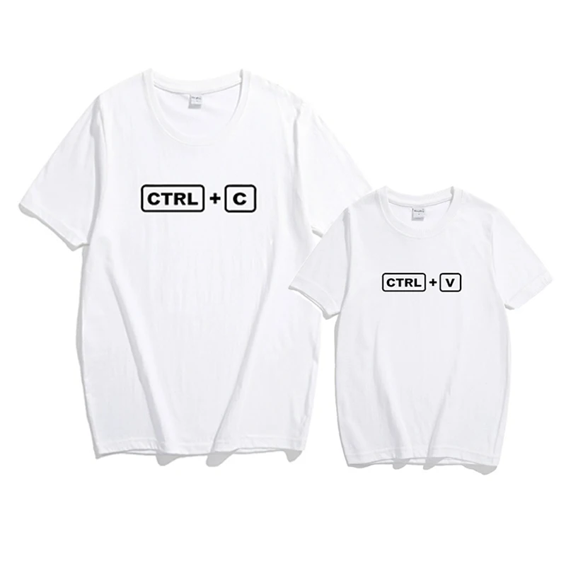 Семейные комплекты CTRL C + V Pattern Family Look футболки для папы и сына семейная Одежда