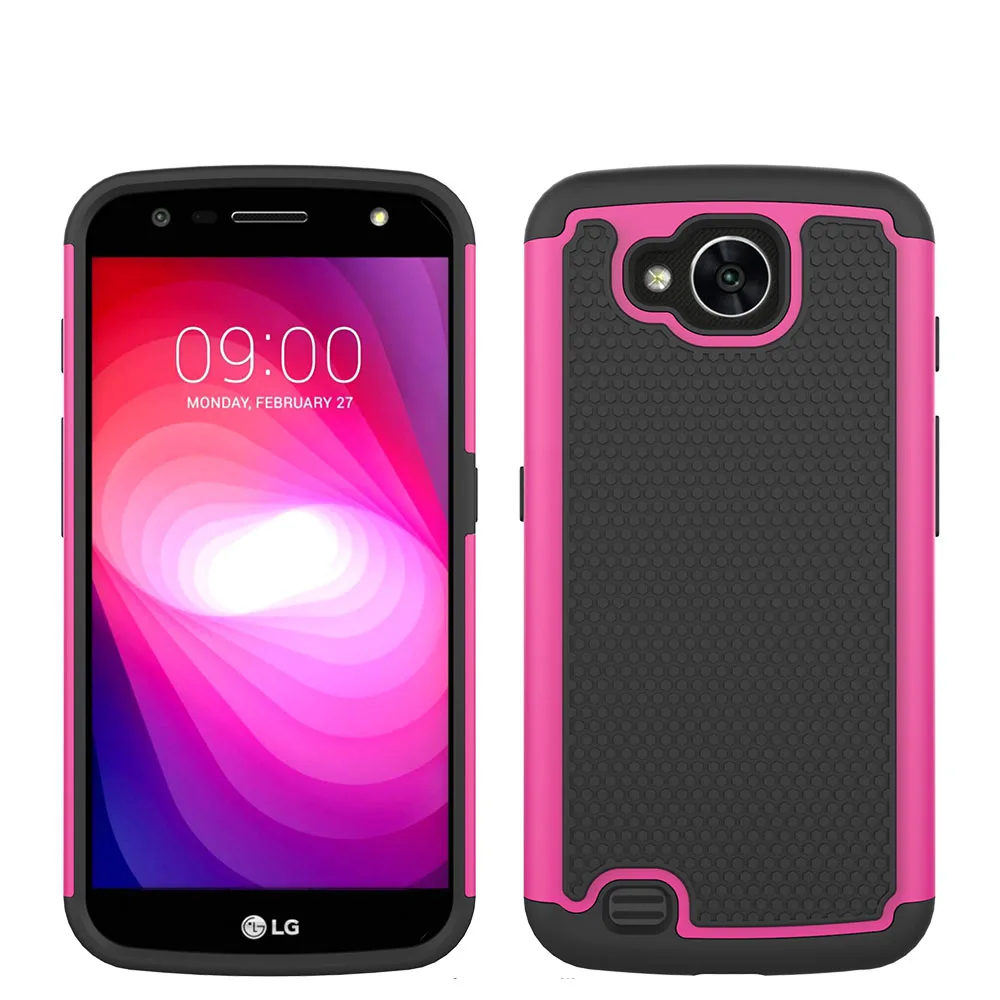 Dual Layer Hybrid Armor Case With Screen Protector Hard PC + TPU Shockproof Case Cover For LG X Venture/V9/X Calibur
Dual Layer Hybrid Armor Case With Screen Protector Hard PC + TPU Shockproof Case Cover For LG X Venture/V9/X Calibur