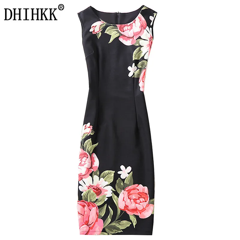DHIHKK 2018 Women Summer Dress Elegant Flower Print Work Business Casual Party Evening Bodycon Lady Dress Fashion Pencil Dress
DHIHKK 2018 Women Summer Dress Elegant Flower Print Work Business Casual Party Evening Bodycon Lady Dress Fashion Pencil Dress
