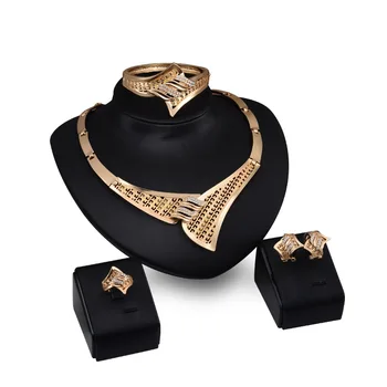 Wedding Accessories African Beads Jewelry Sets Crystal Gold Bridal Necklace Bracelet Earrings Rings Set Free Gift Box
Wedding Accessories African Beads Jewelry Sets Crystal Gold Bridal Necklace Bracelet Earrings Rings Set Free Gift Box