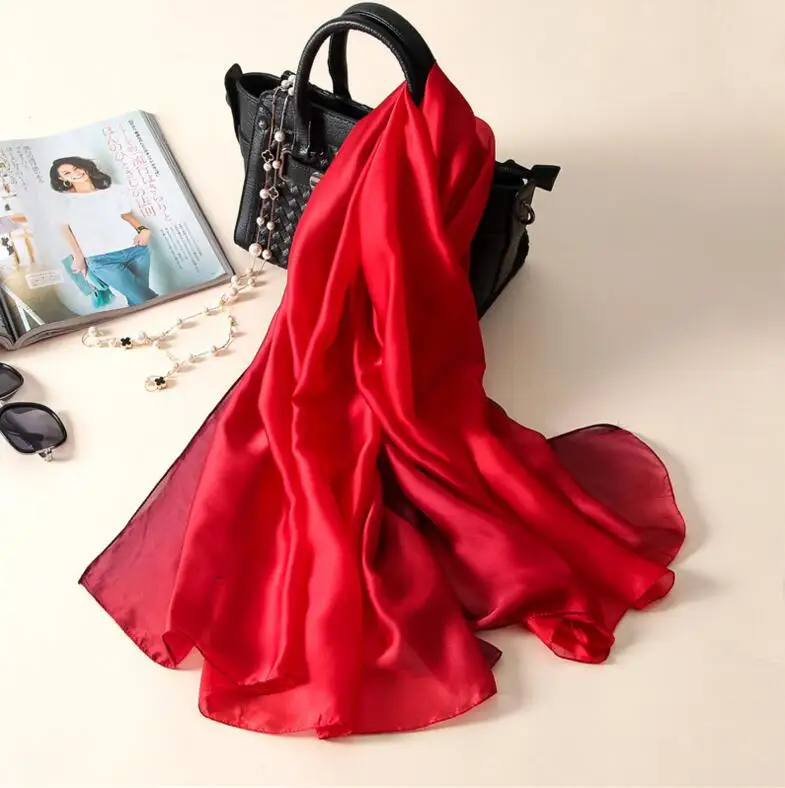 180x90 Solid Real Silk Summer girl Modal Scarf Gradient Dip dye Women Muslim Hijab Shawl Long Soft Wrap red
180x90 Solid Real Silk Summer girl Modal Scarf Gradient Dip dye Women Muslim Hijab Shawl Long Soft Wrap red