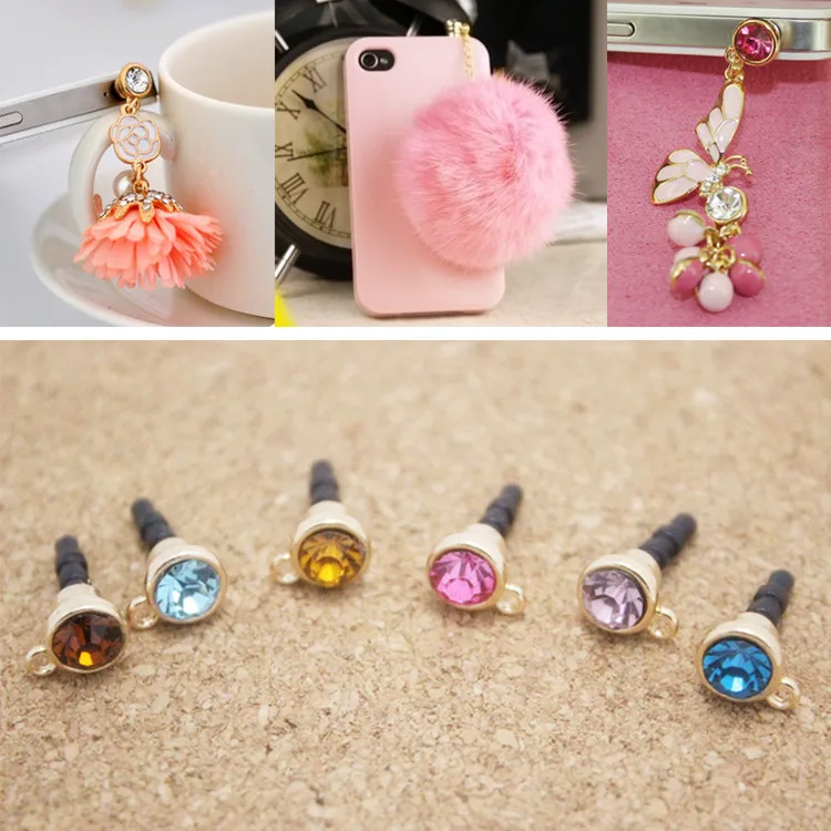 10Pcs DIY Crystal Diamond Dustproof Anti Dust Phone Plugs For 3.5Mm Headphone Earphone Jack Smart Phone Plug whit Hanging hole
10Pcs DIY Crystal Diamond Dustproof Anti Dust Phone Plugs For 3.5Mm Headphone Earphone Jack Smart Phone Plug whit Hanging hole