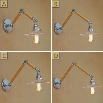Modern Wooden Adjustable Swing Arm Wood Glass Shade Wall Lamp Reading E27 Led Vintage Light Workroom Bedroom Living Room Bar
Modern Wooden Adjustable Swing Arm Wood Glass Shade Wall Lamp Reading E27 Led Vintage Light Workroom Bedroom Living Room Bar