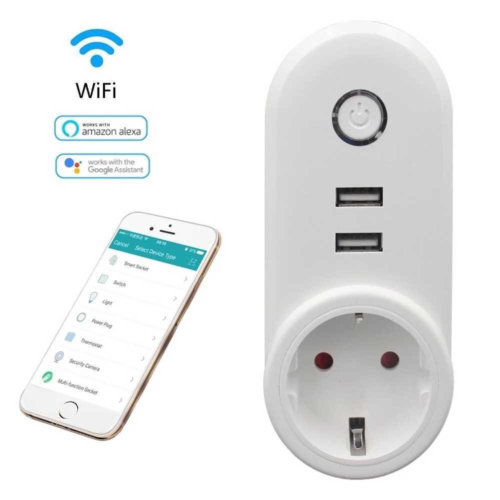 Smart WiFi EU UK AU Brazil Israel siwss france Plug Outlet Socket with USB Remote Control Work with Alexa Google Home assistant
Smart WiFi EU UK AU Brazil Israel siwss france Plug Outlet Socket with USB Remote Control Work with Alexa Google Home assistant