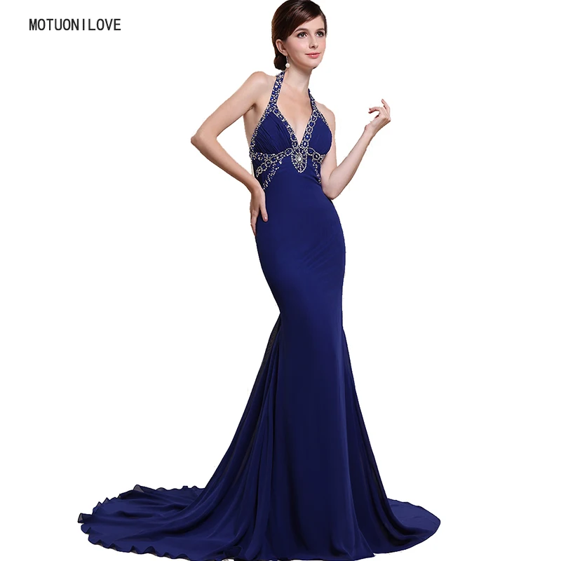 Vestido De Noiva Luxury Sexy Mermaid Evening Dress Halter V Neck Court Train Prom Gowns Formal Party Dress China Vestido Longo
Vestido De Noiva Luxury Sexy Mermaid Evening Dress Halter V Neck Court Train Prom Gowns Formal Party Dress China Vestido Longo