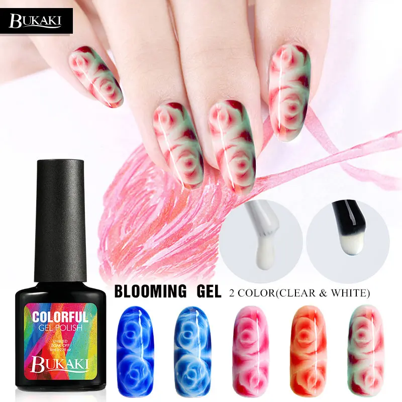 BUKAKI Blooming Effect Nail Gel Magic Blossom Nail Polish Soak Off UV Transparent Gel Glue Nail Art Flower Color Gel
BUKAKI Blooming Effect Nail Gel Magic Blossom Nail Polish Soak Off UV Transparent Gel Glue Nail Art Flower Color Gel
