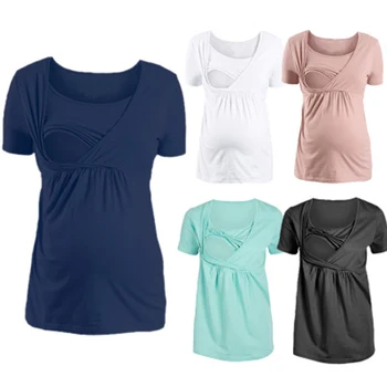 2020 New Summer Pregnant Maternity T Shirts ShortSleeve Casual Pregnancy Clothes For Women Marternity Clothing camiseta maternid
2020 New Summer Pregnant Maternity T Shirts ShortSleeve Casual Pregnancy Clothes For Women Marternity Clothing camiseta maternid