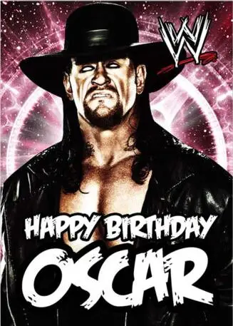 PERSONALISED WWE THE UNDERTAKER BIRTHDAY CARD Silk Poster Wall Decor Room Painting 24X36Inch
PERSONALISED WWE THE UNDERTAKER BIRTHDAY CARD Silk Poster Wall Decor Room Painting 24X36Inch