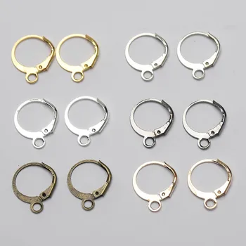 50pcs13x15mm Gold Silver Plated Brass French Earring Hooks Ear Wire Earrings Fitting Setting Base DIY Jewelry Making Accessories
50pcs13x15mm Gold Silver Plated Brass French Earring Hooks Ear Wire Earrings Fitting Setting Base DIY Jewelry Making Accessories