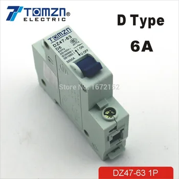 1P 6A D type 240V/415V 50HZ/60HZ Mini Circuit breaker MCB C45 
1P 6A D type 240V/415V 50HZ/60HZ Mini Circuit breaker MCB C45