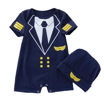 Dark Blue Baby Boys Air Force Outfit Professional Cosplay Romper Infant Newborn Boy Clothes 0-24months with Hat
Dark Blue Baby Boys Air Force Outfit Professional Cosplay Romper Infant Newborn Boy Clothes 0-24months with Hat