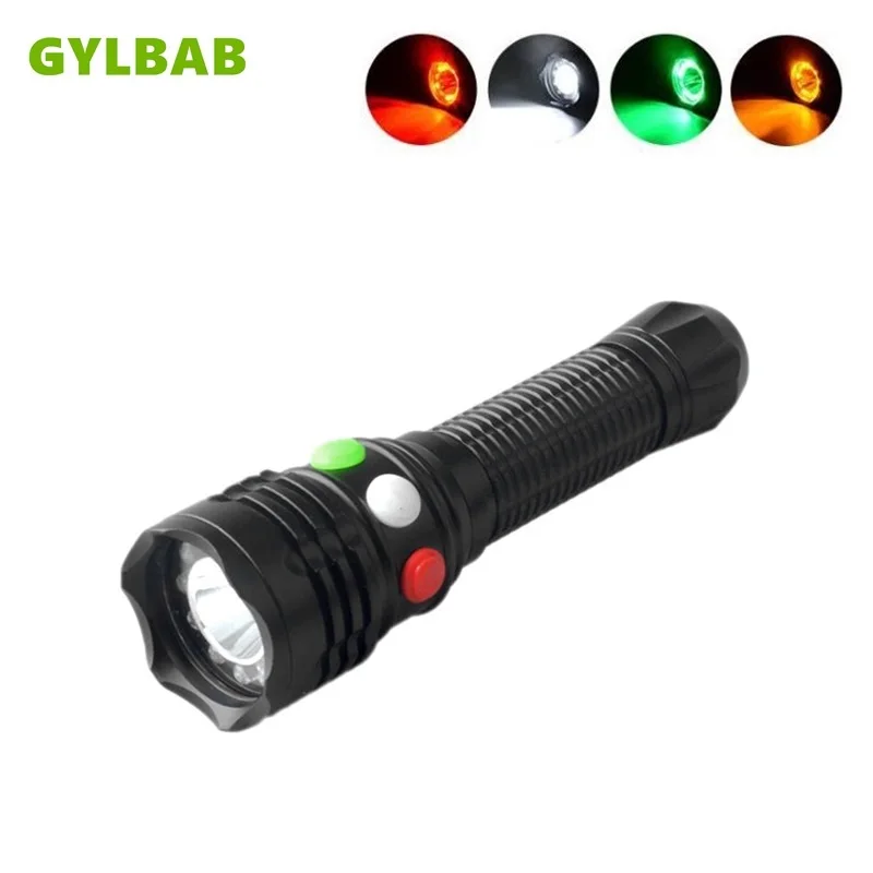GYLBAB Q5 LED torch red white green yellow light flashlight railway signal light 18650 battery railroad lantern police MAGNETIC
GYLBAB Q5 LED torch red white green yellow light flashlight railway signal light 18650 battery railroad lantern police MAGNETIC