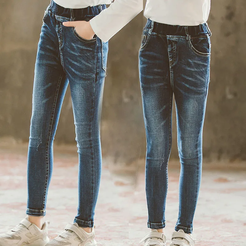 Teenage Girls Skinny Jeans Elastic Kids Pants Baby Girls Trousers Jeans for Kids Children Pantalon 10 12 14 Year
Teenage Girls Skinny Jeans Elastic Kids Pants Baby Girls Trousers Jeans for Kids Children Pantalon 10 12 14 Year