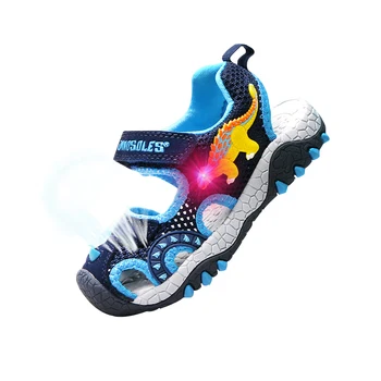 Dinoskulls 2019 Big Kids Sandals Led 3D Dinosaur Mesh Summer Baby Boys Shoes Non-slip Beach Light Up Children's Sandal
Dinoskulls 2019 Big Kids Sandals Led 3D Dinosaur Mesh Summer Baby Boys Shoes Non-slip Beach Light Up Children's Sandal