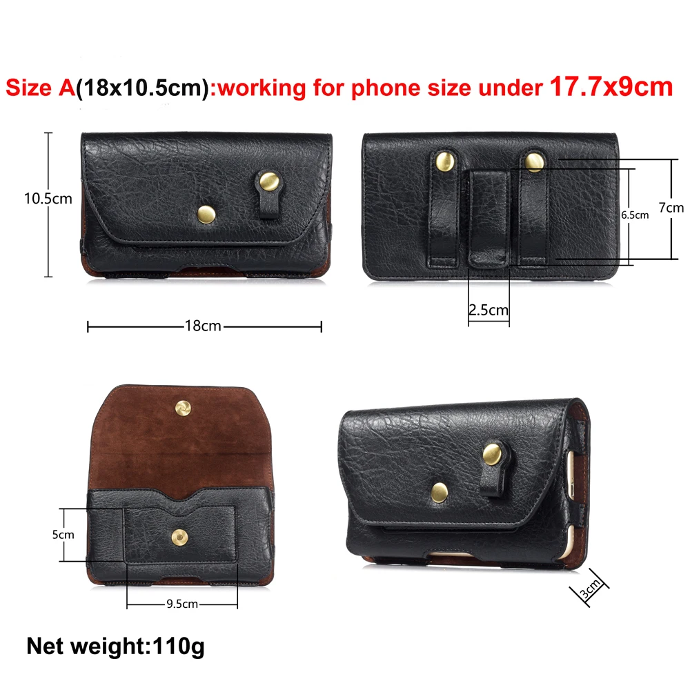 Фото Waist Belt Clip Holster Phone Case Pouch Bag For Motorola One Vision Moto Z4 Nokia 4.2 Galaxy Xcover 4s | Мобильные телефоны и