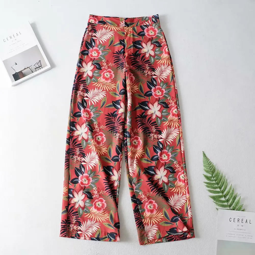 Floral Print Loose Long Trousers 2019 Spring Autumn Women Mid Waist Wide Leg Casual Pants
Floral Print Loose Long Trousers 2019 Spring Autumn Women Mid Waist Wide Leg Casual Pants