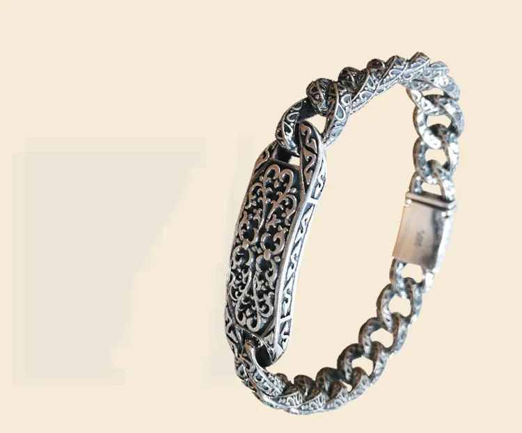 925-Sterling-Silver-Men-s-Personality-Bracelet-Thai-Silver-Retro-Domineering-Punk-Tide-Bracelet-Fashion-Pattern (5)