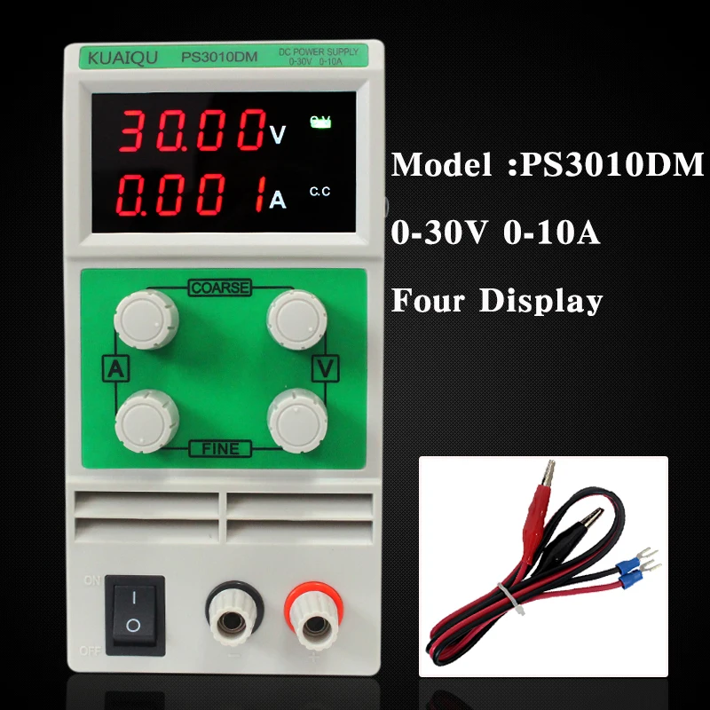 4-Digits 30V 5A LED Display Adjustable Switching Regulator DC Power Supply 30 V Laptop Repair Rework 110v - 220v Factory Tools
4-Digits 30V 5A LED Display Adjustable Switching Regulator DC Power Supply 30 V Laptop Repair Rework 110v - 220v Factory Tools