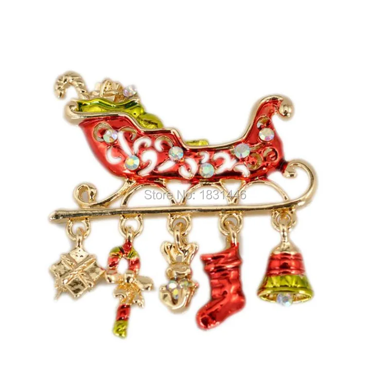2015 New Arrival Delicate Santa Claus Sled Brooches Christmas Jewelry Alloy Enamel Crystal Bell Boots Gift Accessories Brooch
2015 New Arrival Delicate Santa Claus Sled Brooches Christmas Jewelry Alloy Enamel Crystal Bell Boots Gift Accessories Brooch