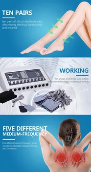 Portable Russian wave body massager electrical stimulation EMS infrared heat spa machine
Portable Russian wave body massager electrical stimulation EMS infrared heat spa machine