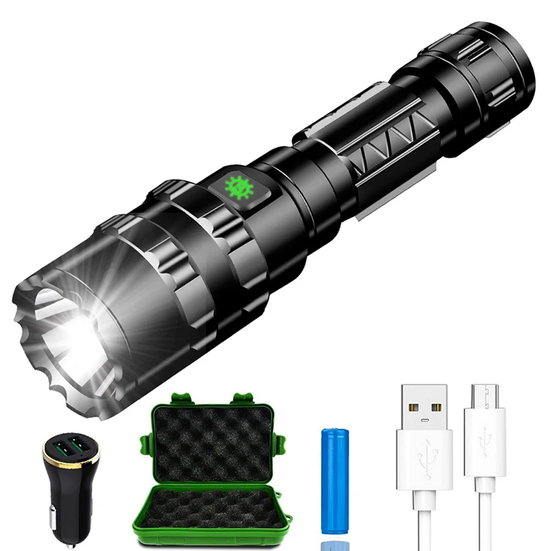 5 Modes 10000 Lumens LED Rechargeable Tactical Flashlight 18650 Flash Camping Hiking Bike Head lamp Torch Lamp Lantern
5 Modes 10000 Lumens LED Rechargeable Tactical Flashlight 18650 Flash Camping Hiking Bike Head lamp Torch Lamp Lantern
