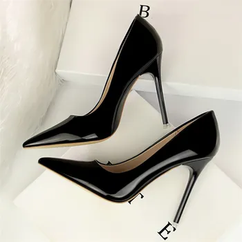 EOEODOIT 10 CM Patent Leather Stiletto Heels Pumps Formal Dress Solid Slip On Party Office Wedding Shoes Pointed Toe Women Shoes
EOEODOIT 10 CM Patent Leather Stiletto Heels Pumps Formal Dress Solid Slip On Party Office Wedding Shoes Pointed Toe Women Shoes