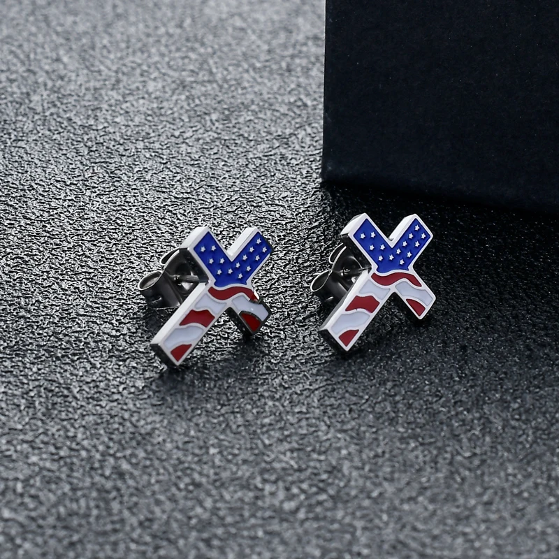 Personalized stainless steel enamel ear stud cross stud earrings for women girl gift
Personalized stainless steel enamel ear stud cross stud earrings for women girl gift
