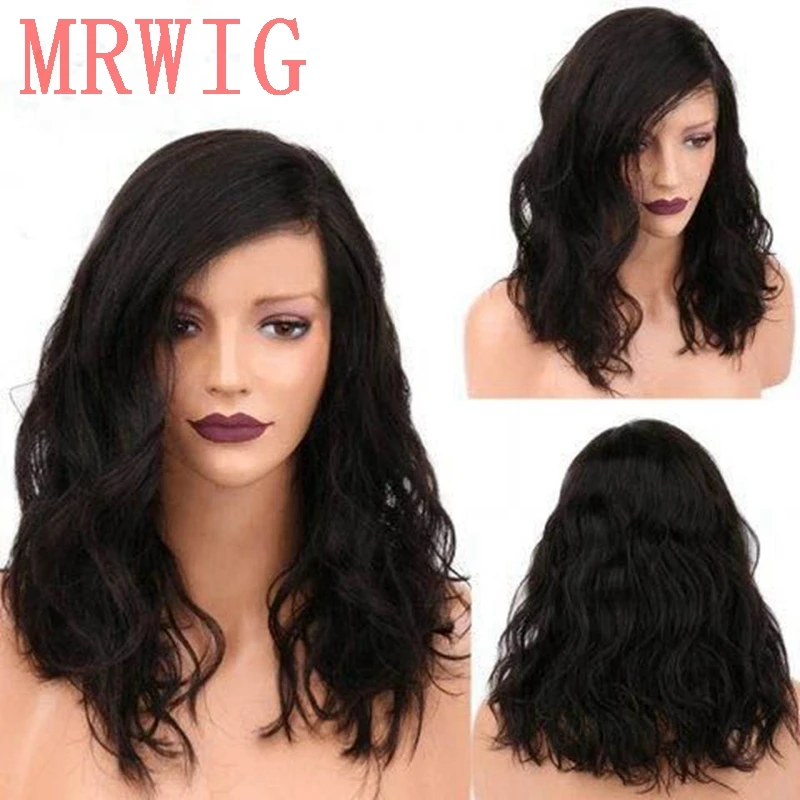 MRWIG Short Curly Synthetic Glueless Front Lace Wig Right Side Part Heat Resistant Fiber For Lady
MRWIG Short Curly Synthetic Glueless Front Lace Wig Right Side Part Heat Resistant Fiber For Lady