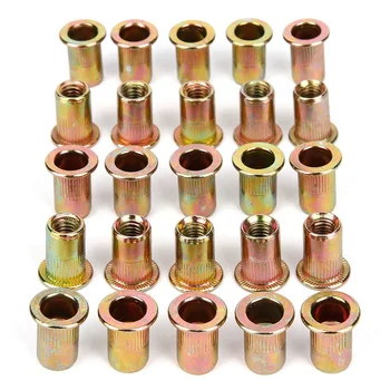 25PCS M6 threaded rivets Galvanized iron threaded insert threaded galvanized steel screws set 10.5 mm Dia For Fasteners Tools
25PCS M6 threaded rivets Galvanized iron threaded insert threaded galvanized steel screws set 10.5 mm Dia For Fasteners Tools