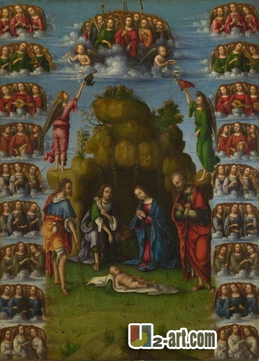 Canvas Prints (The Adoration of the Shepherds with Angels) by Lorenzo Costa fine art painting printed on canvas Religion-240
Canvas Prints (The Adoration of the Shepherds with Angels) by Lorenzo Costa fine art painting printed on canvas Religion-240