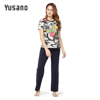 Autumn Women's Pajama Set Cotton Short Sleeve Camouflage Sleepwear Set Drawstring Nightwear Off Shoulder Pyjamas Pijama Female
Autumn Women's Pajama Set Cotton Short Sleeve Camouflage Sleepwear Set Drawstring Nightwear Off Shoulder Pyjamas Pijama Female