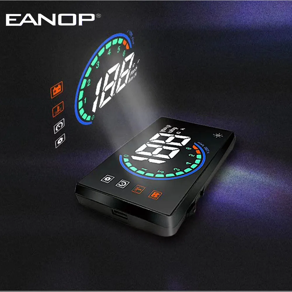 EANOP A08 Car HUD headup OBD2 Speedometer display Windshild Over-speed Projector Digital Detector for Audi,renault ,P
EANOP A08 Car HUD headup OBD2 Speedometer display Windshild Over-speed Projector Digital Detector for Audi,renault ,P