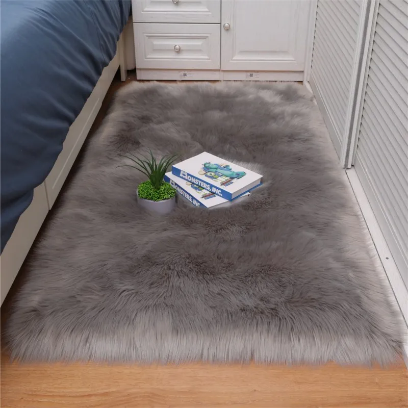 

Artificial Sheepskin carpets for living room home Mat imitation wool carpet Warm Artificial Wool rug bedroom Faux Fur Area Rugs