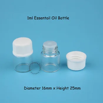 100pcs/Lot Promotion 1ml Glass Mini Essential Oil Bottle with White Cap Small Sample Test Pot 1cc Refillable Packaging
100pcs/Lot Promotion 1ml Glass Mini Essential Oil Bottle with White Cap Small Sample Test Pot 1cc Refillable Packaging