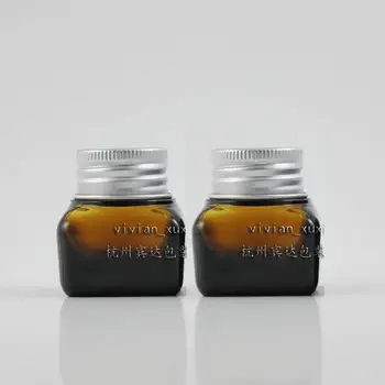 15g light brown glass cream jar with silver lid, 15 grams cosmetic jar,packing for sample/eye cream,15g mini glass bottle
15g light brown glass cream jar with silver lid, 15 grams cosmetic jar,packing for sample/eye cream,15g mini glass bottle