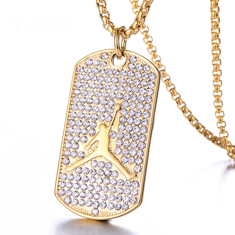 Hip hop Men Crystal Necklace Basketball Pendant Necklace Stainless Steel gold ice out Cuban Men's Necklace Pendant
Hip hop Men Crystal Necklace Basketball Pendant Necklace Stainless Steel gold ice out Cuban Men's Necklace Pendant