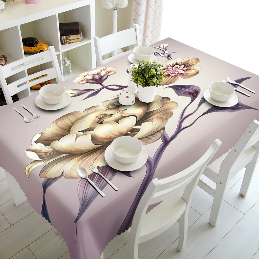Customizable 3D Tablecloth Classical Flowers Dustproof Washable Cloth Thicken Rectangular and Round Table Cloth for Wedding
Customizable 3D Tablecloth Classical Flowers Dustproof Washable Cloth Thicken Rectangular and Round Table Cloth for Wedding