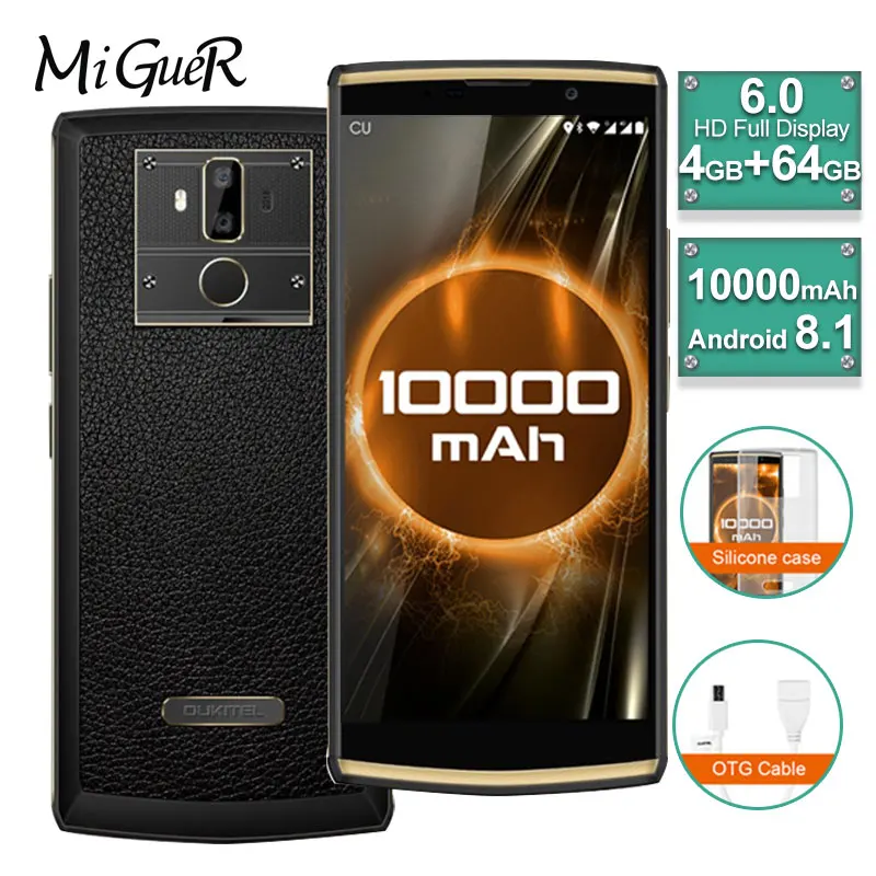 Oukitel K7 Android 8.1 MTK6750T Octa Core 6.0" FHD+ 18:9 4G+64G 10000mAH 9V/2A Quick Charge 13.0MP+5.0MP Fingerprint Smartphone
Oukitel K7 Android 8.1 MTK6750T Octa Core 6.0" FHD+ 18:9 4G+64G 10000mAH 9V/2A Quick Charge 13.0MP+5.0MP Fingerprint Smartphone