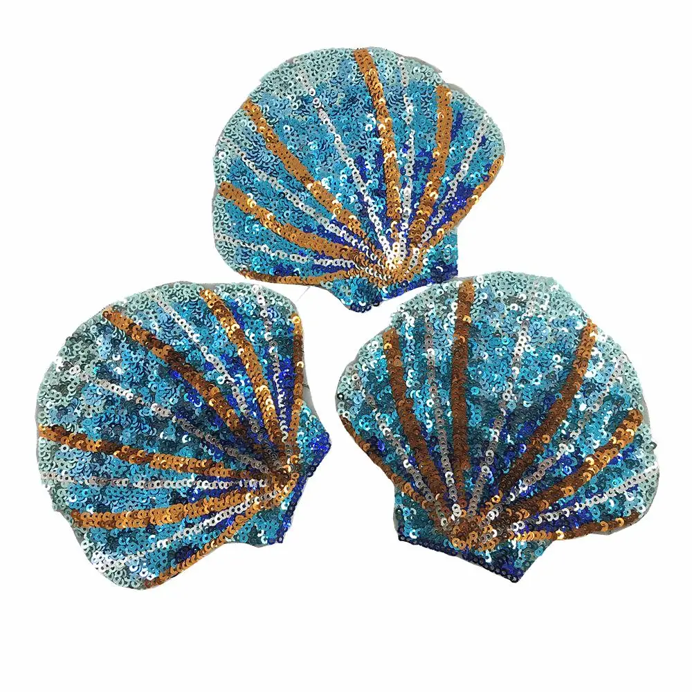 6pc 12x10cm Fan Shell Embroidered Patch Sequin Beaded Applique Scallop Patches For Clothing Jeans Bags Appliques Parches AC1094
6pc 12x10cm Fan Shell Embroidered Patch Sequin Beaded Applique Scallop Patches For Clothing Jeans Bags Appliques Parches AC1094