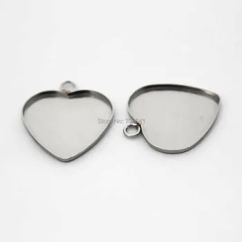 Stainless Steel 19mm 20mm Heart Bezel with a Loop Pendant Bases Settings Cabochons Blanks DIY Stuffs Findings
Stainless Steel 19mm 20mm Heart Bezel with a Loop Pendant Bases Settings Cabochons Blanks DIY Stuffs Findings
