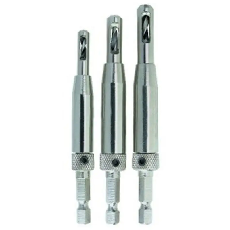 3 Size Self Centering Hinge Cabinet Door Hardware Wood Drill Bit Set 7/64 9/64 11/64 Guide Pilot Hole Drill
3 Size Self Centering Hinge Cabinet Door Hardware Wood Drill Bit Set 7/64 9/64 11/64 Guide Pilot Hole Drill