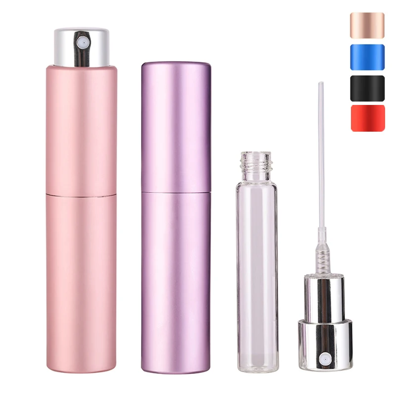 

8ML Portable Mini Refillable Perfume Bottle For Travel Cosmetic Spray Containers Bottle with Scent Pump Empty Bottle