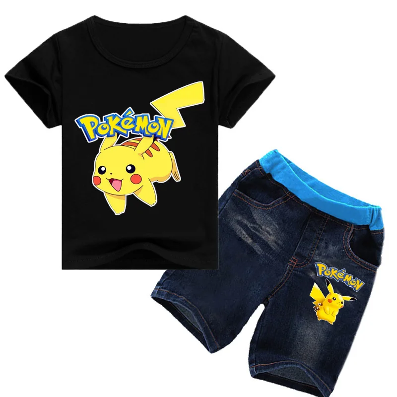 New Summer Pikachu Clothing Set Cartoon Shirt Jeans 2 Pieces Suit Children Clothes Sets Baby Kids Clothing
New Summer Pikachu Clothing Set Cartoon Shirt Jeans 2 Pieces Suit Children Clothes Sets Baby Kids Clothing