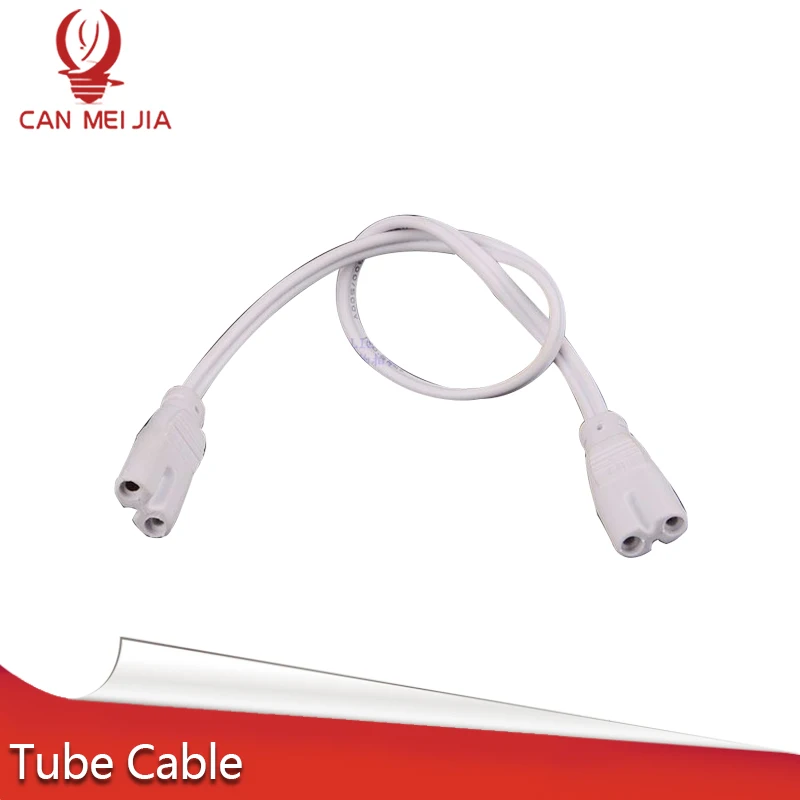 2 Pin T4//T5//T8 Figure-8 LED Connector for LED Tube Lamp Lighting 30cm