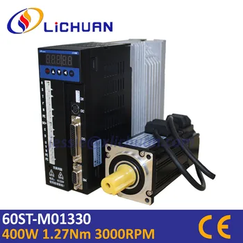 Hot sell Lichuan 400w servo motor 1.27N.m 3000rpm 60ST AC servo motor 60ST-M01330 AC 0.4kw servo driver replace panasonic servo
Hot sell Lichuan 400w servo motor 1.27N.m 3000rpm 60ST AC servo motor 60ST-M01330 AC 0.4kw servo driver replace panasonic servo